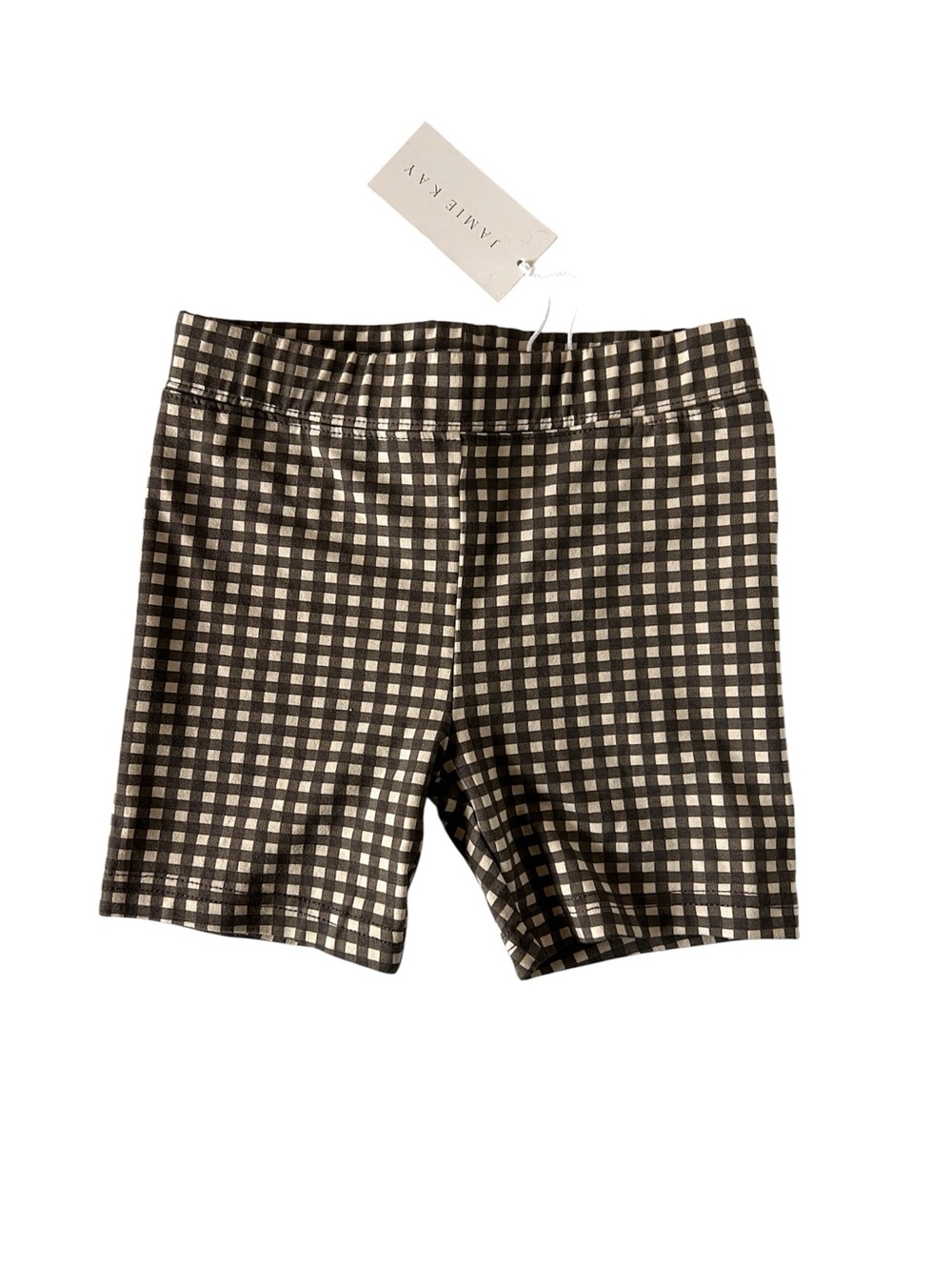 Jamie Kay Brown & Cream Gingham Kids Shorts
